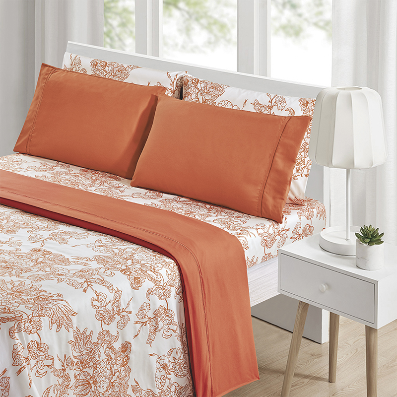 Printed bed sheet set