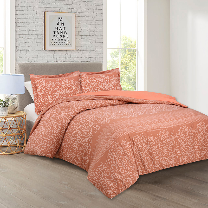 Soft washable microfiber bedding set